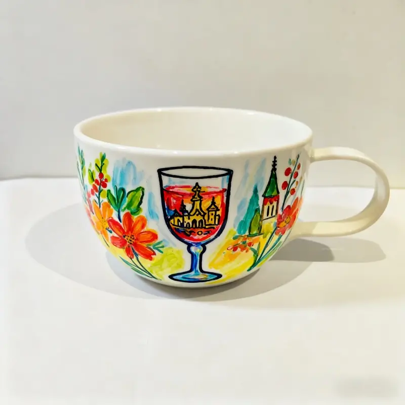 Handpainted Porcelain Mug thumbnail