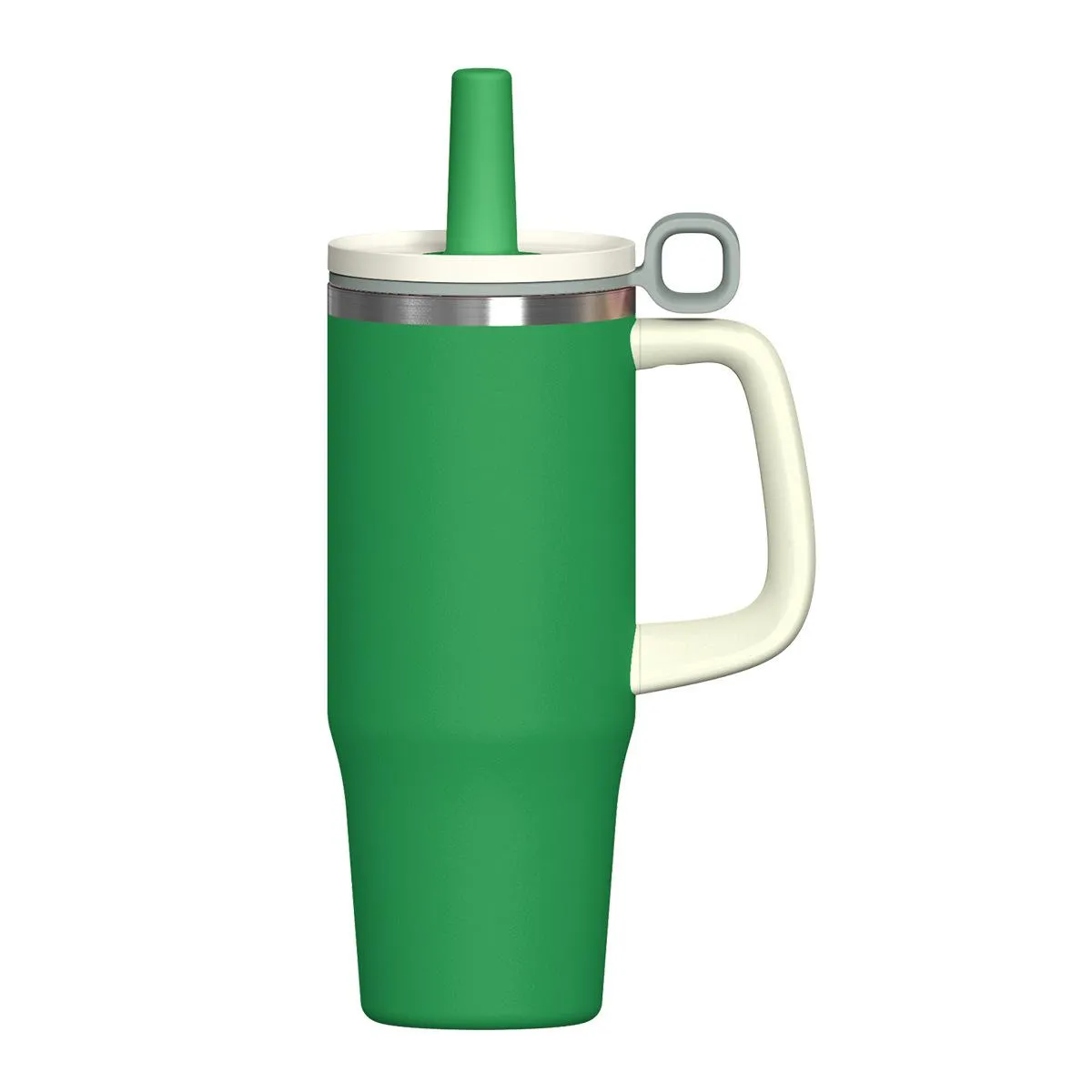 40oz Handle Car Tumbler with Straw Lid thumbnail