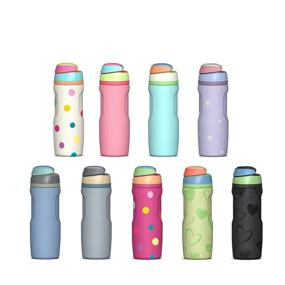Push-Button Straw Sports Water Bottle thumbnail