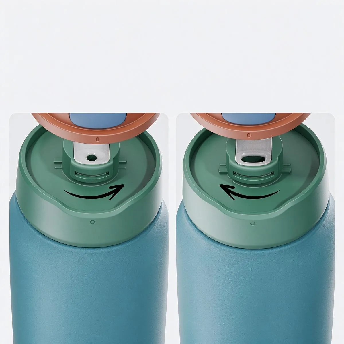 Dual-Drink Lid Sports Water Bottle