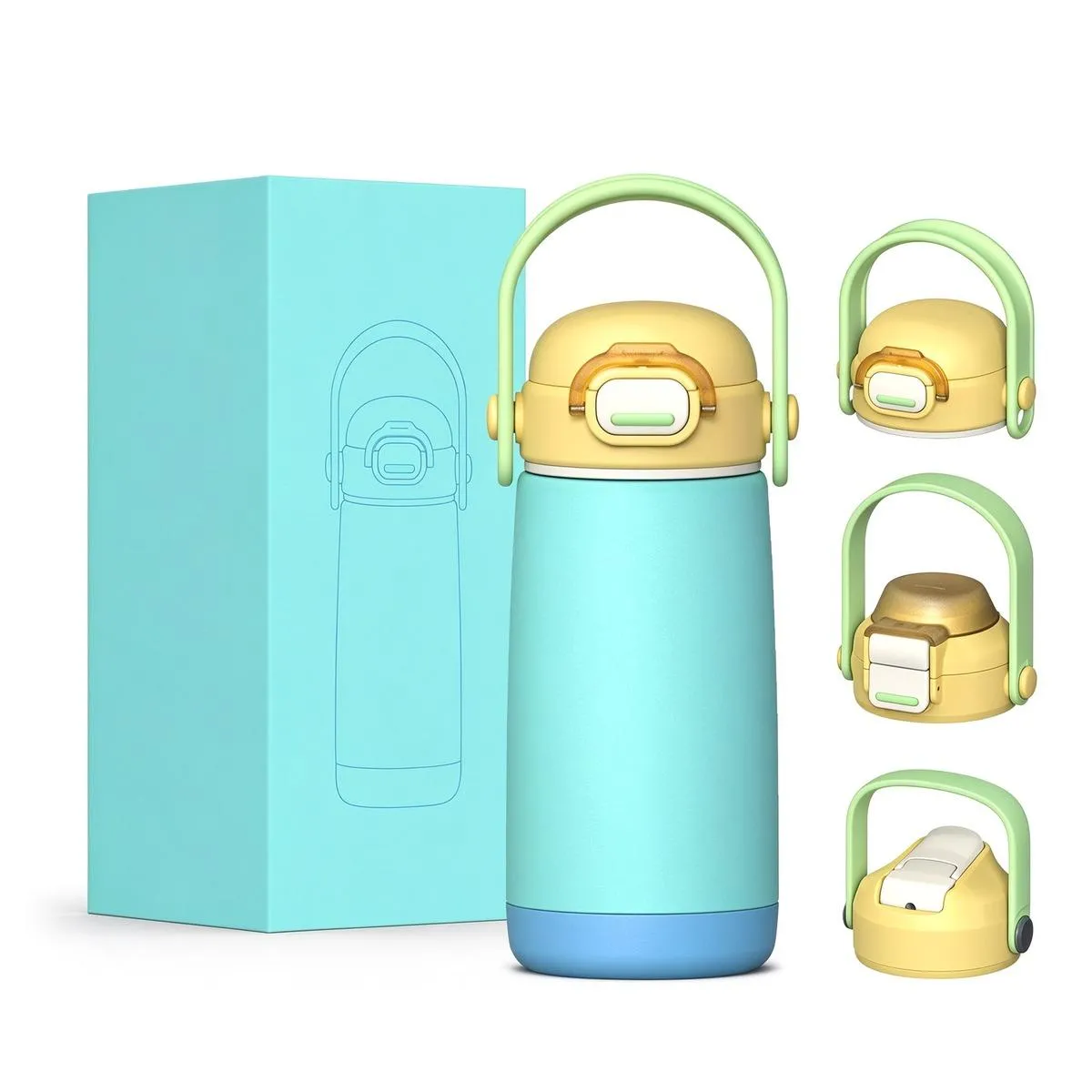 Dual-Drink Sports Bottle with Handle thumbnail