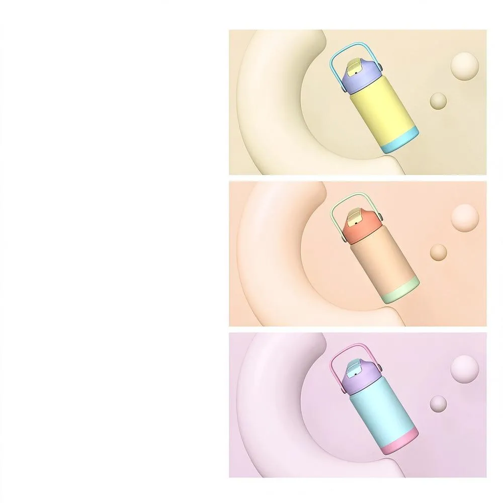 Dual-Drink Sports Bottle with Handle thumbnail