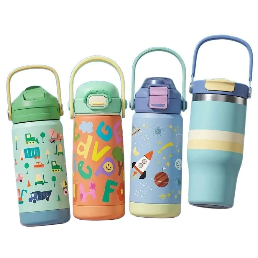 Dual-Drink Sports Bottle with Handle thumbnail