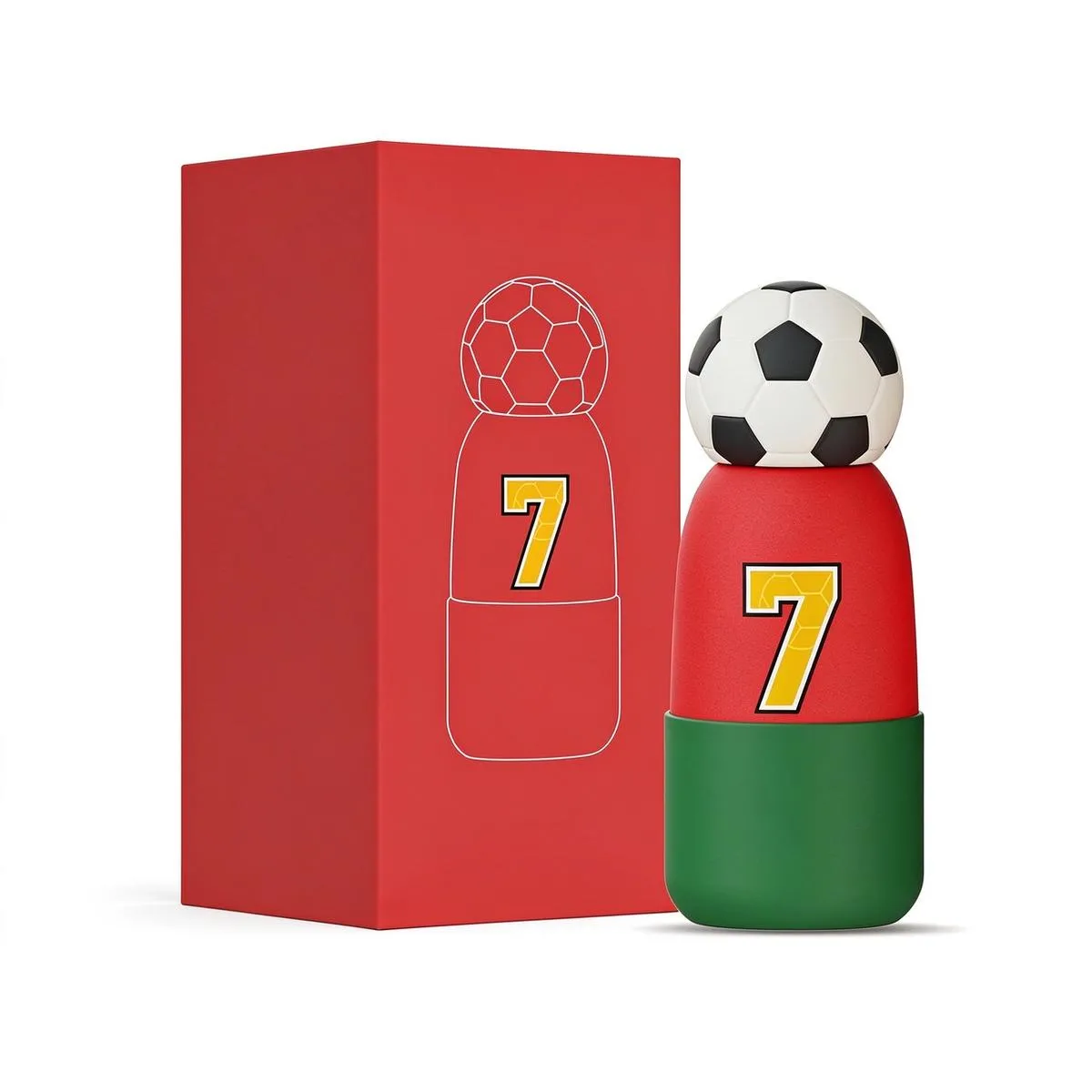 Kids Soccer Themed Insulated Bottle thumbnail