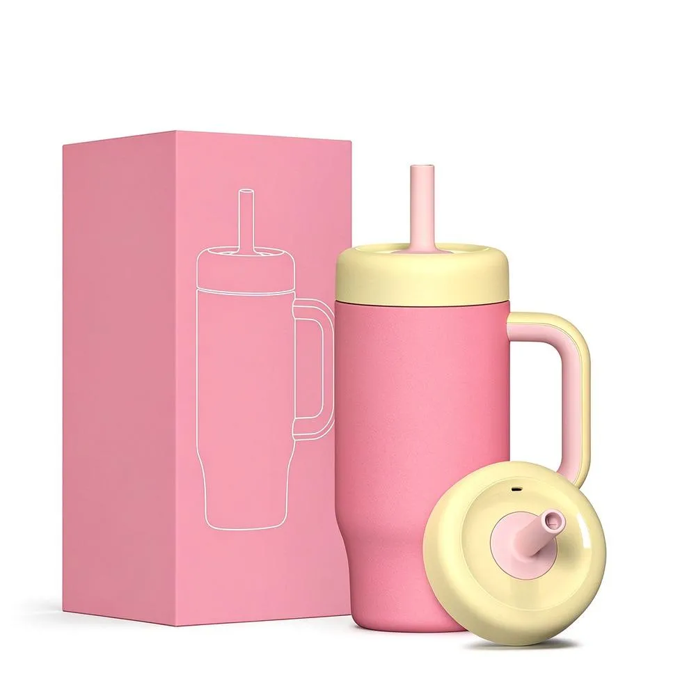 18oz Kids Handle Straw Bottle thumbnail