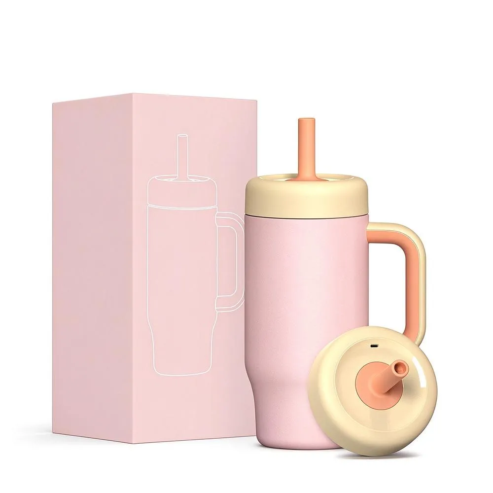 18oz Kids Handle Straw Bottle thumbnail
