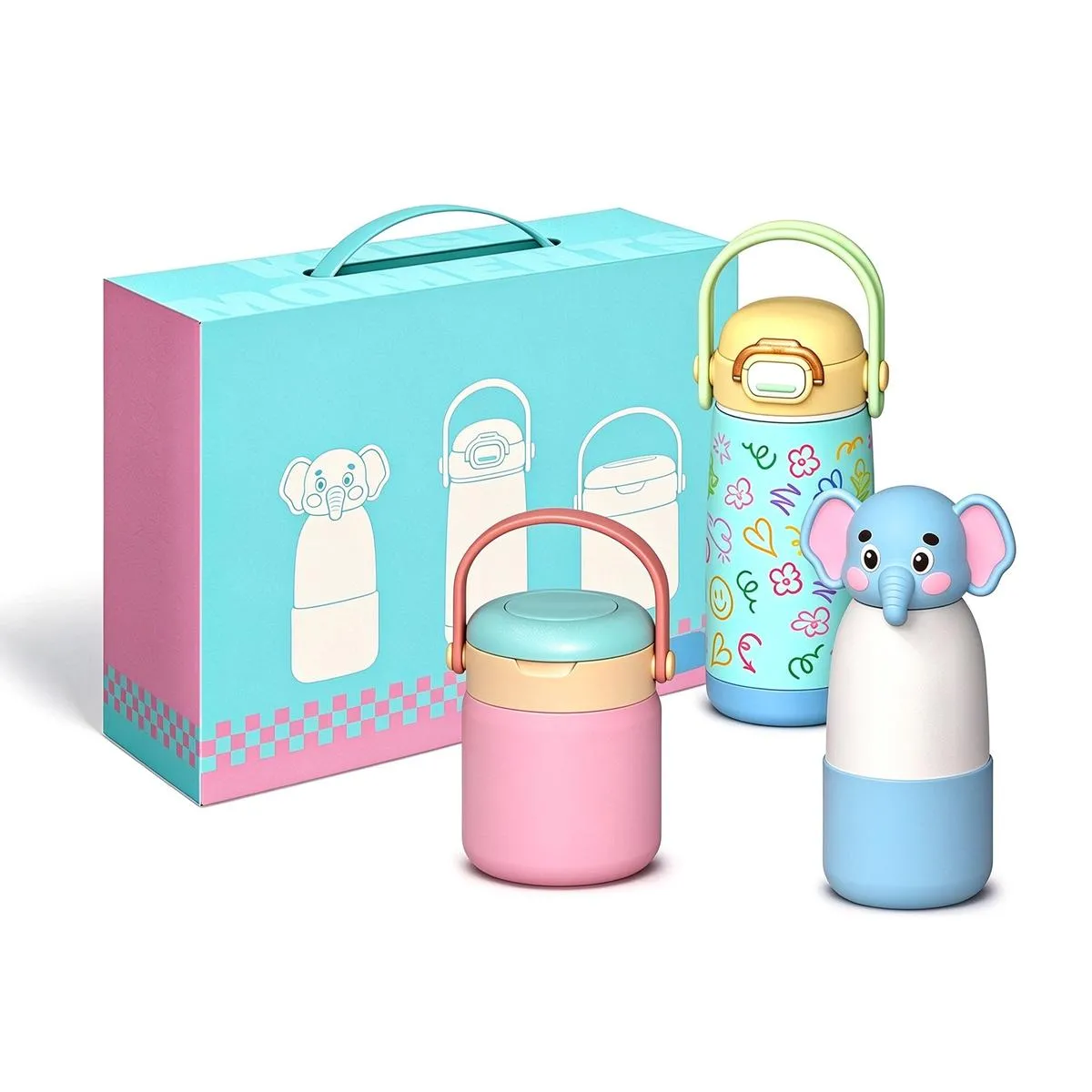 Kids Straw Bottle Gift Set thumbnail