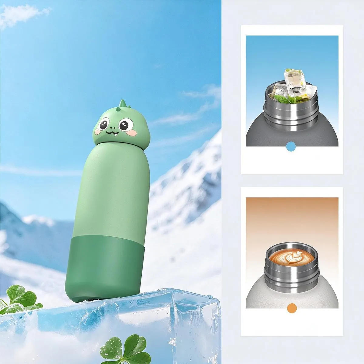 Kids Soccer Themed Insulated Bottle thumbnail