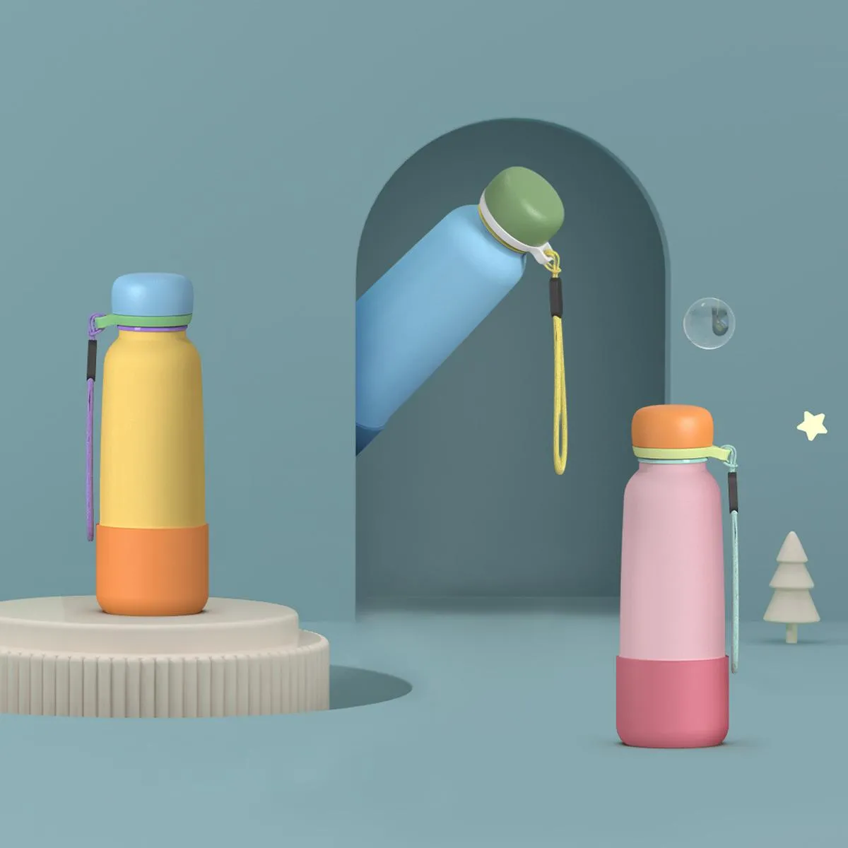 Telescopic Straw Sports Bottle thumbnail
