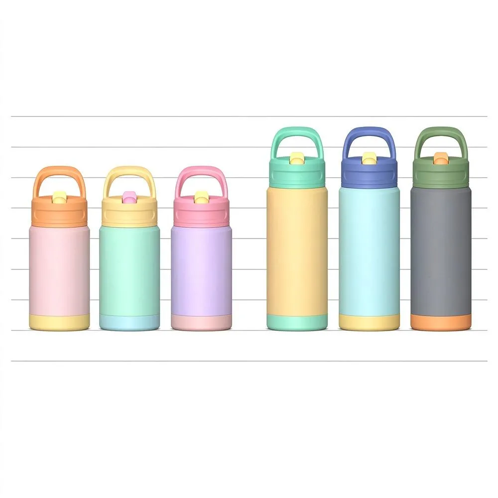 12oz Kids Straw Handle Bottle thumbnail