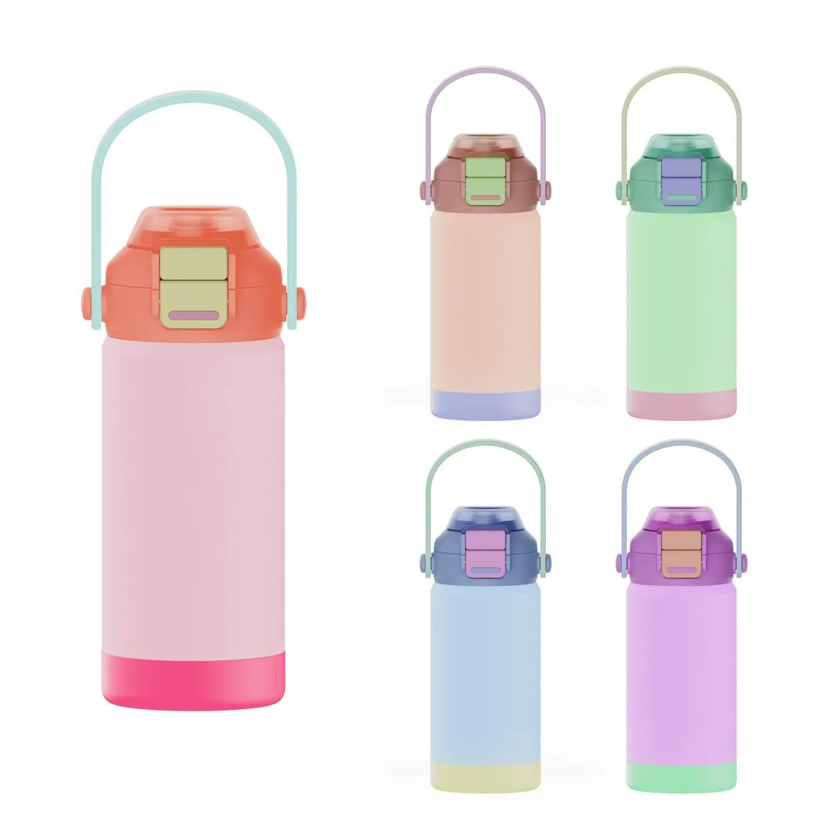18oz Kids Vacuum Straw Bottle