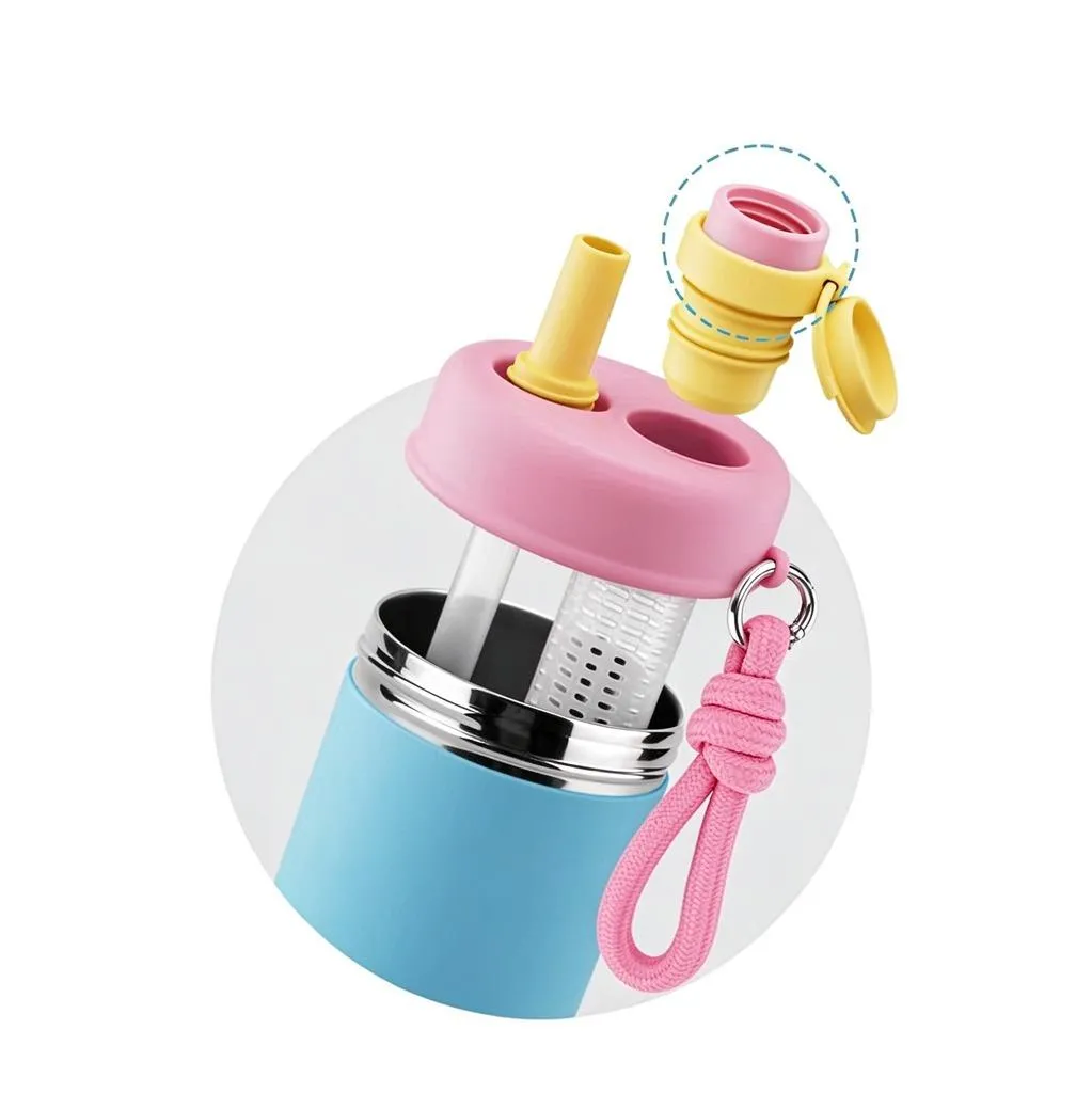 12oz Fruit Drink Bottle with Rope thumbnail