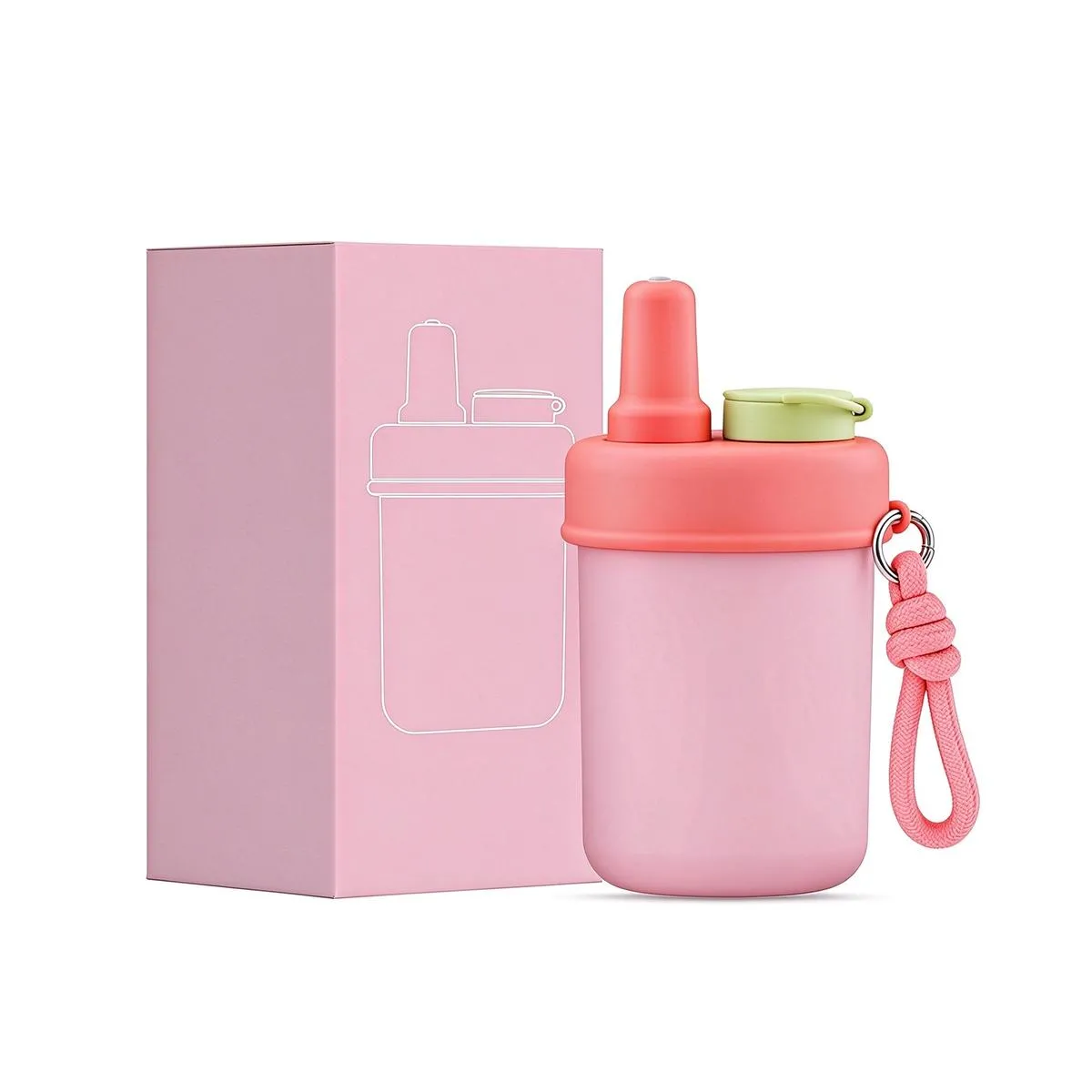 12oz Fruit Drink Bottle with Rope thumbnail
