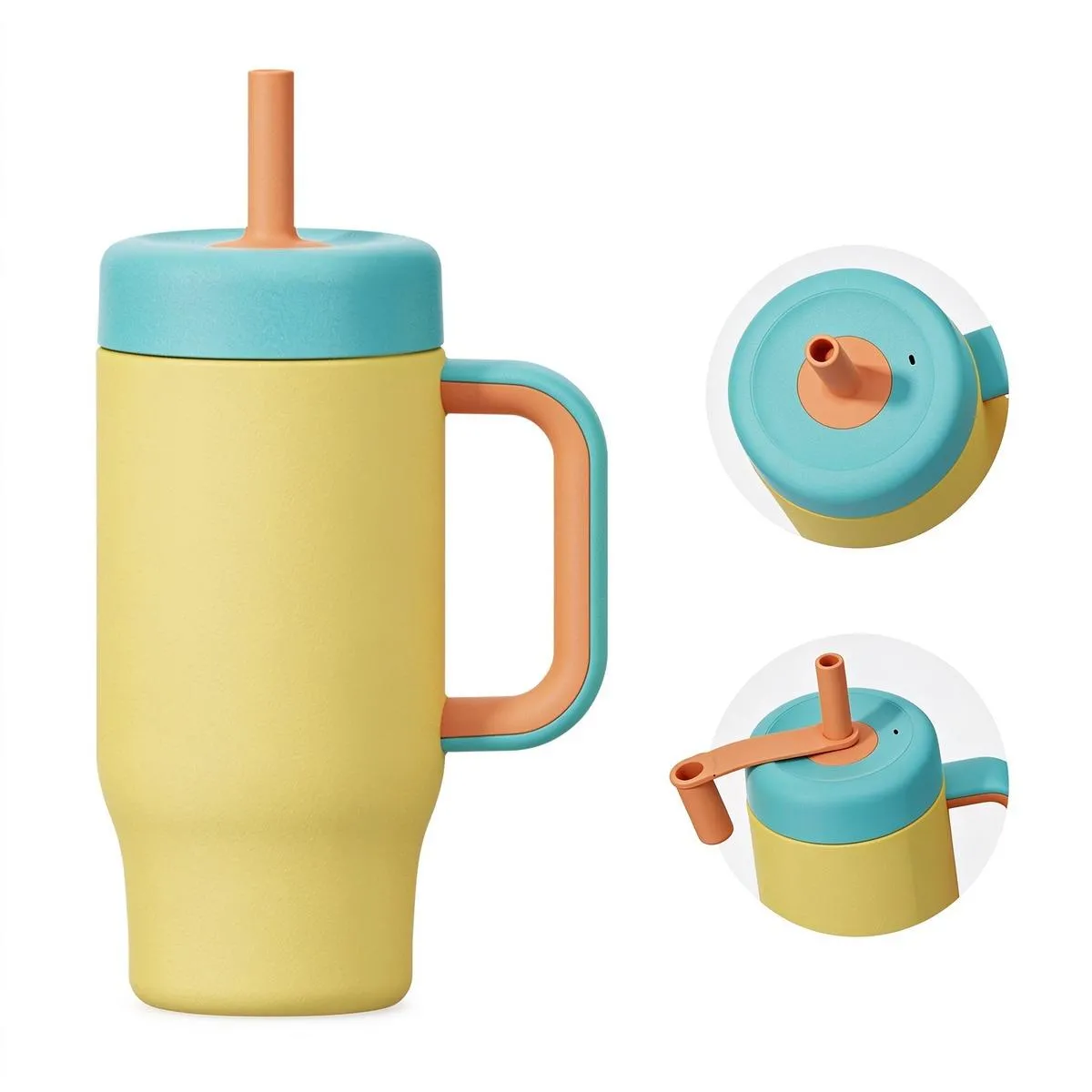 Dual-Drink Sports Bottle with Handle thumbnail