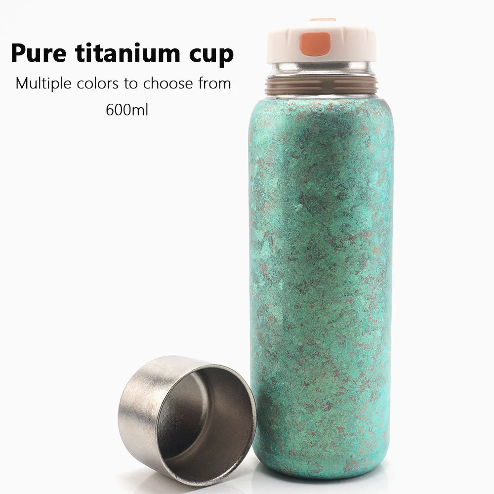 99.9% Pure Titanium Thermos Double Wall Vacuum Insulation Water Bottle  thumbnail