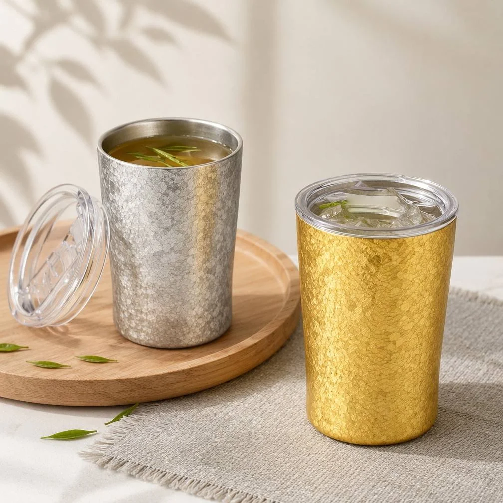 Double-layer pure titanium beer mug