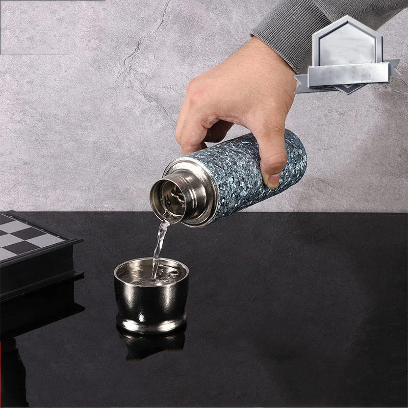 Pure Titanium Vacuum Water Bottle Double Wall Insulated Healthy Drinking Tumbler thumbnail